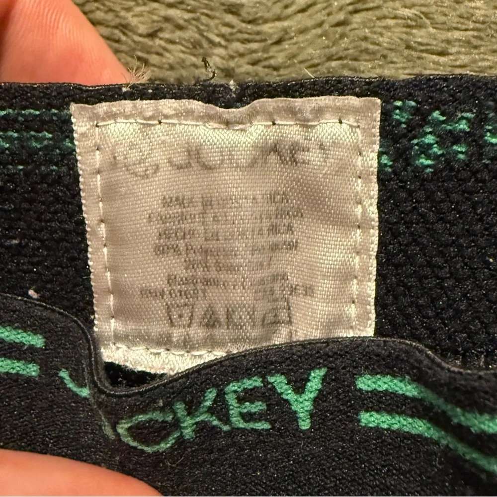 Jockey Black Boxer Briefs with Green Accents - Picture 2 of 7